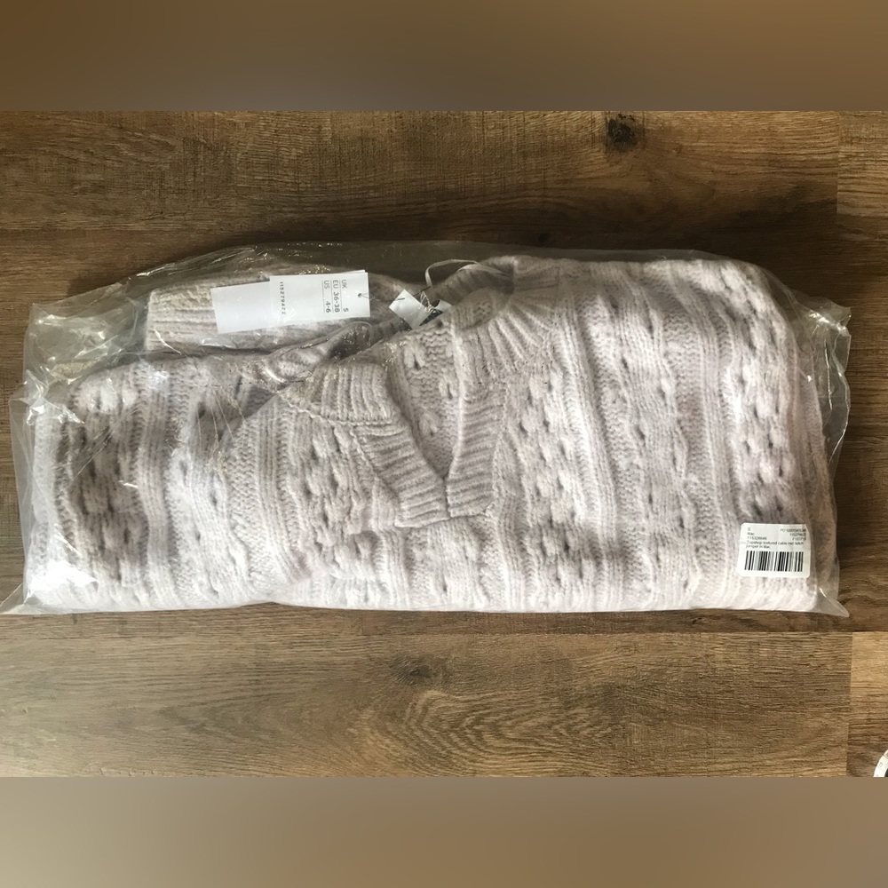 Topshop Knitted Textured Cable Jumper in Lilac - UK S / US 4-6 - NWT - Picture 8 of 10